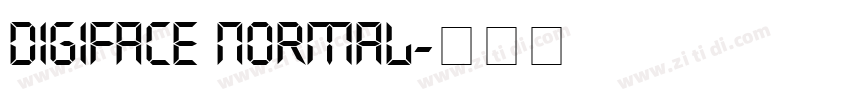 digiface normal字体转换